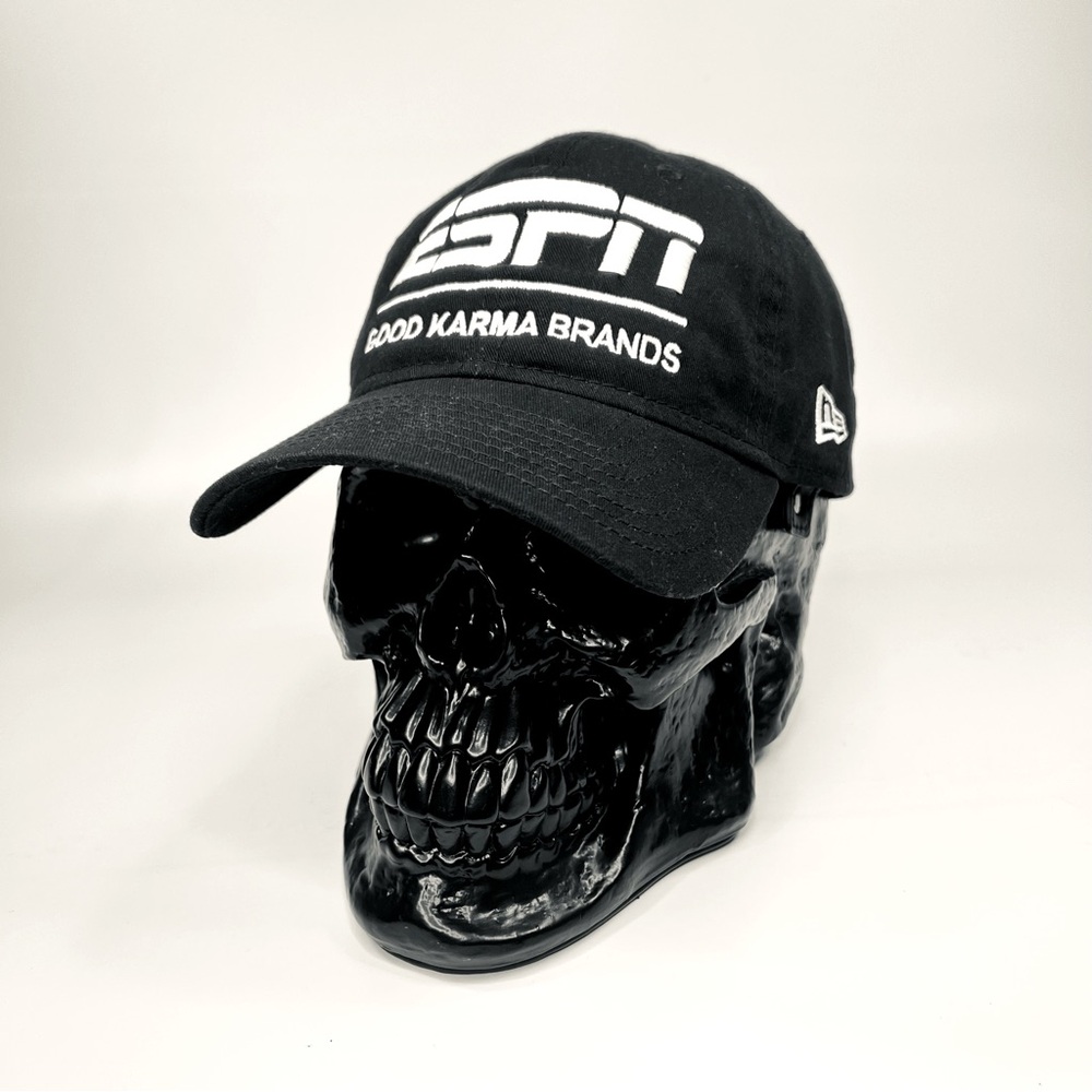 New Era 9TWENTY Rare ESPN Good Karma Brands Adjustable Black Cap